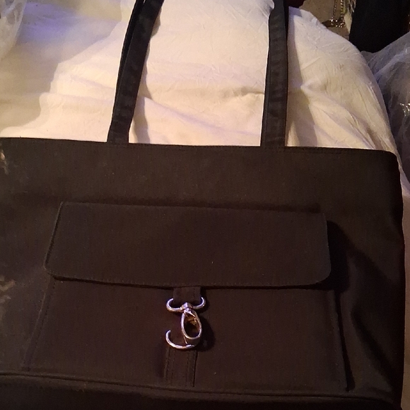 Handbags - Elegant Black Briefcase Style Bag
